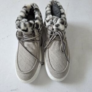 Romika, Gray Faux Fur Lined Boots, Size 9